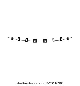 Vector illustration of brackets and braces sign. Web element of brackets and metal stock symbol for web.
