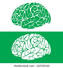 Vector illustration of brain backgrounds.