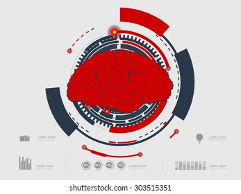 vector illustration of a brain icon
