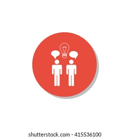 Vector illustration of brainstorming icon. Premium quality web icon