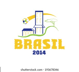 vector illustration brasil 2014