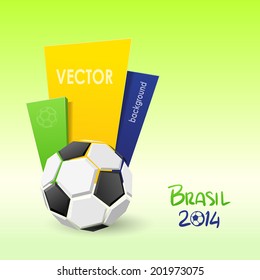 Vector Illustration Brasil 2014. Background/banner template. Vector eps 10.