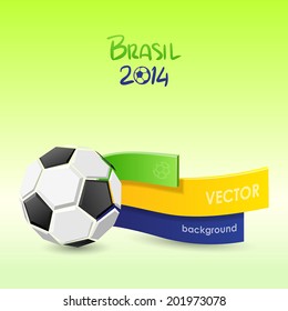 Vector Illustration Brasil 2014. Background/banner template. Vector eps 10.