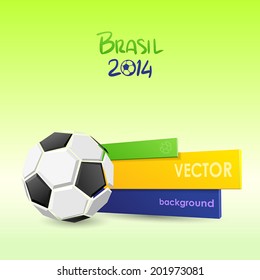 Vector Illustration Brasil 2014. Background/banner template. Vector eps 10.