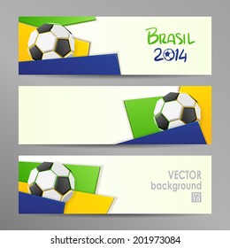 Vector Illustration Brasil 2014. Background/banner template. Vector eps 10.