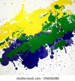 Vector Illustration of a Brazil Background