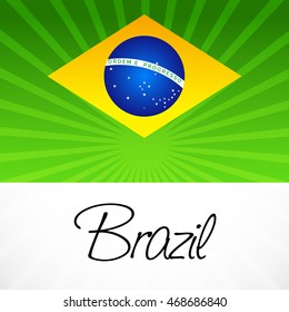Vector illustration of a Brazil background.
