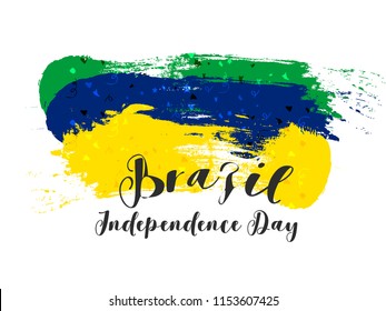 Vector Illustration of Brazil Independence Day Celebration Background.