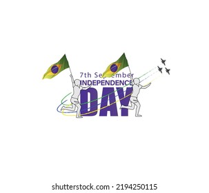 Vector illustration for Brazil independence day on 7 September for celebrated background. In Portuguese it is called 'Dia da Independência'. sale banner,poster.