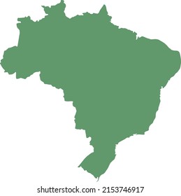 Vector illustration of Brazil map