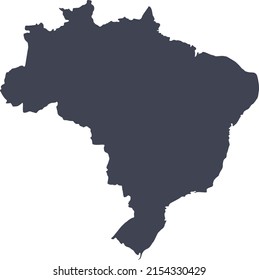 Vector illustration of Brazil map