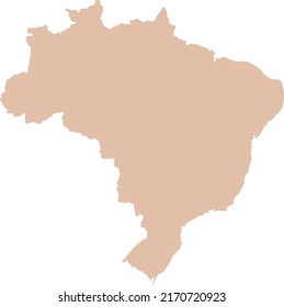 Vector Illustration of Brazil map