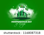 vector illustration. Brazilian national holiday Independence Day of Brazil is celebrated on 7 September. graphic design in symbolic colors business cards, invitations, gift cards, flyers and brochures