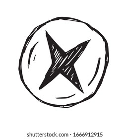 Vector Illustration of Bread Bakery Food Icon on Isolated Background. Use This Hand Drawing or Sketch Icon For Graphic Design, Poster, Shirt Design and More.
