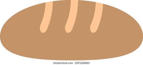 Vector illustration of a bread. Food and bakeries.