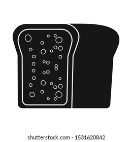 Vector illustration of bread and loaf symbol. Web element of bread and bun stock vector illustration.