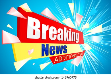 vector illustration of Breaking News background