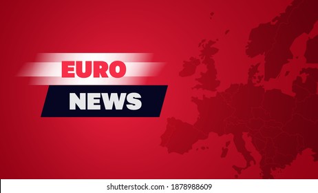 Vector illustration breaking news background, World Global TV news banner template