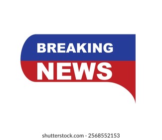 Vector illustration breaking news background, Live Breaking News headline with blue and red color background