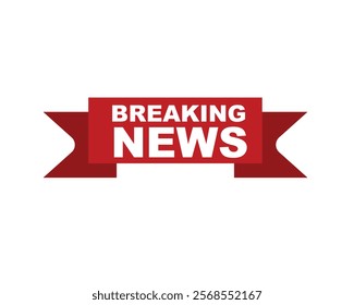 Vector illustration breaking news background, Live Breaking News headline with blue and red color background