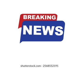 Vector illustration breaking news background, Live Breaking News headline with blue and red color background