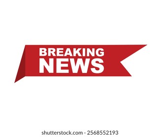 Vector illustration breaking news background, Live Breaking News headline with blue and red color background