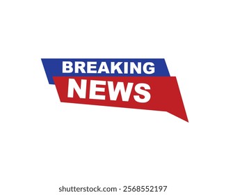 Vector illustration breaking news background, Live Breaking News headline with blue and red color background