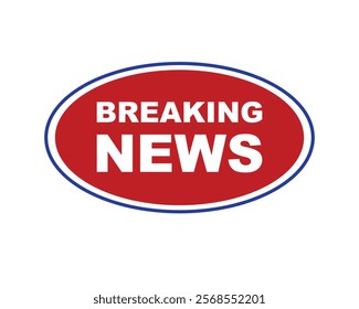 Vector illustration breaking news background, Live Breaking News headline with blue and red color background