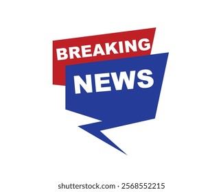 Vector illustration breaking news background, Live Breaking News headline with blue and red color background