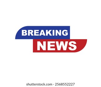 Vector illustration breaking news background, Live Breaking News headline with blue and red color background