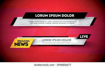 Vector Illustration Breaking News Interface