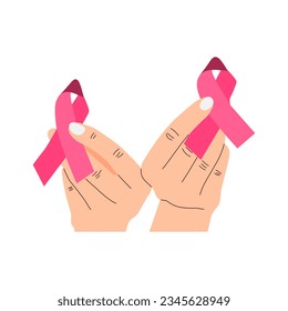 vector illustration of Breast Cancer Awareness