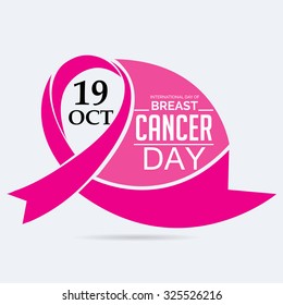 Vector illustration for Breast Cancer Day Background.