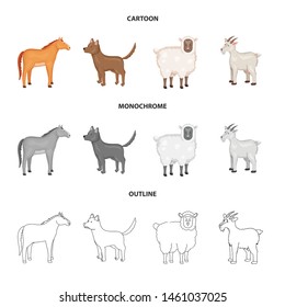 Vector illustration of breeding . Collection of breeding and organic stock vector illustration.