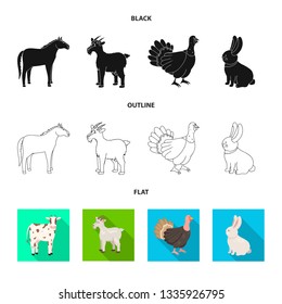 Vector illustration of breeding and kitchen  icon. Collection of breeding and organic  stock vector illustration.