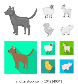 Vector illustration of breeding and kitchen  icon. Collection of breeding and organic  stock vector illustration.