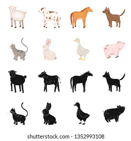 Vector illustration of breeding and kitchen  icon. Set of breeding and organic  stock vector illustration.