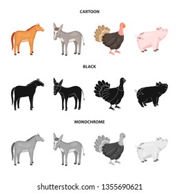 Vector illustration of breeding and kitchen  icon. Set of breeding and organic  vector icon for stock.