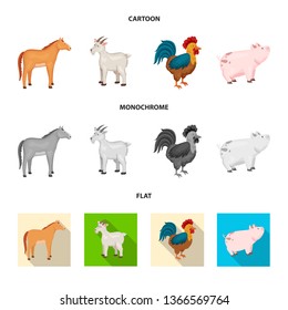 Vector illustration of breeding and kitchen  icon. Set of breeding and organic  stock vector illustration.