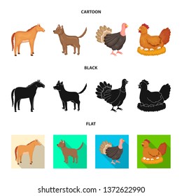 Vector illustration of breeding and kitchen  icon. Set of breeding and organic  vector icon for stock.
