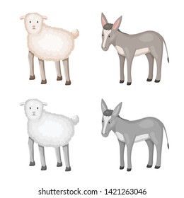 Vector illustration of breeding and kitchen  icon. Collection of breeding and organic  stock vector illustration.