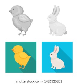 Vector illustration of breeding and kitchen icon. Collection of breeding and organic stock vector illustration.