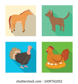 Vector illustration of breeding and kitchen icon. Set of breeding and organic vector icon for stock.