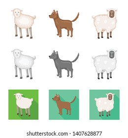 Vector illustration of breeding and kitchen  logo. Set of breeding and organic  stock vector illustration.