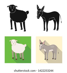 Vector illustration of breeding and kitchen  logo. Set of breeding and organic  stock vector illustration.