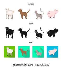 Vector illustration of breeding and kitchen  symbol. Collection of breeding and organic  vector icon for stock.
