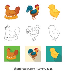 Vector illustration of breeding and kitchen symbol. Set of breeding and organic stock symbol for web. Vector illustration of breeding and kitchen symbol. Set of breeding and organic stock symbol for web.