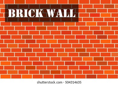 vector illustration of a brick wall