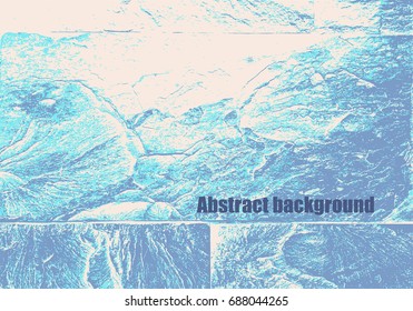 Vector illustration of brick wall. Abstract stone textured background and wallpaper with copy space.