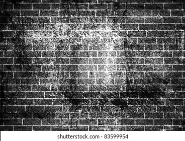 Vector illustration of brick wall background. Eps 10